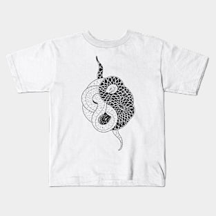 Yin Yang Snakes Kids T-Shirt